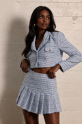 PLEADED SKIRT SET