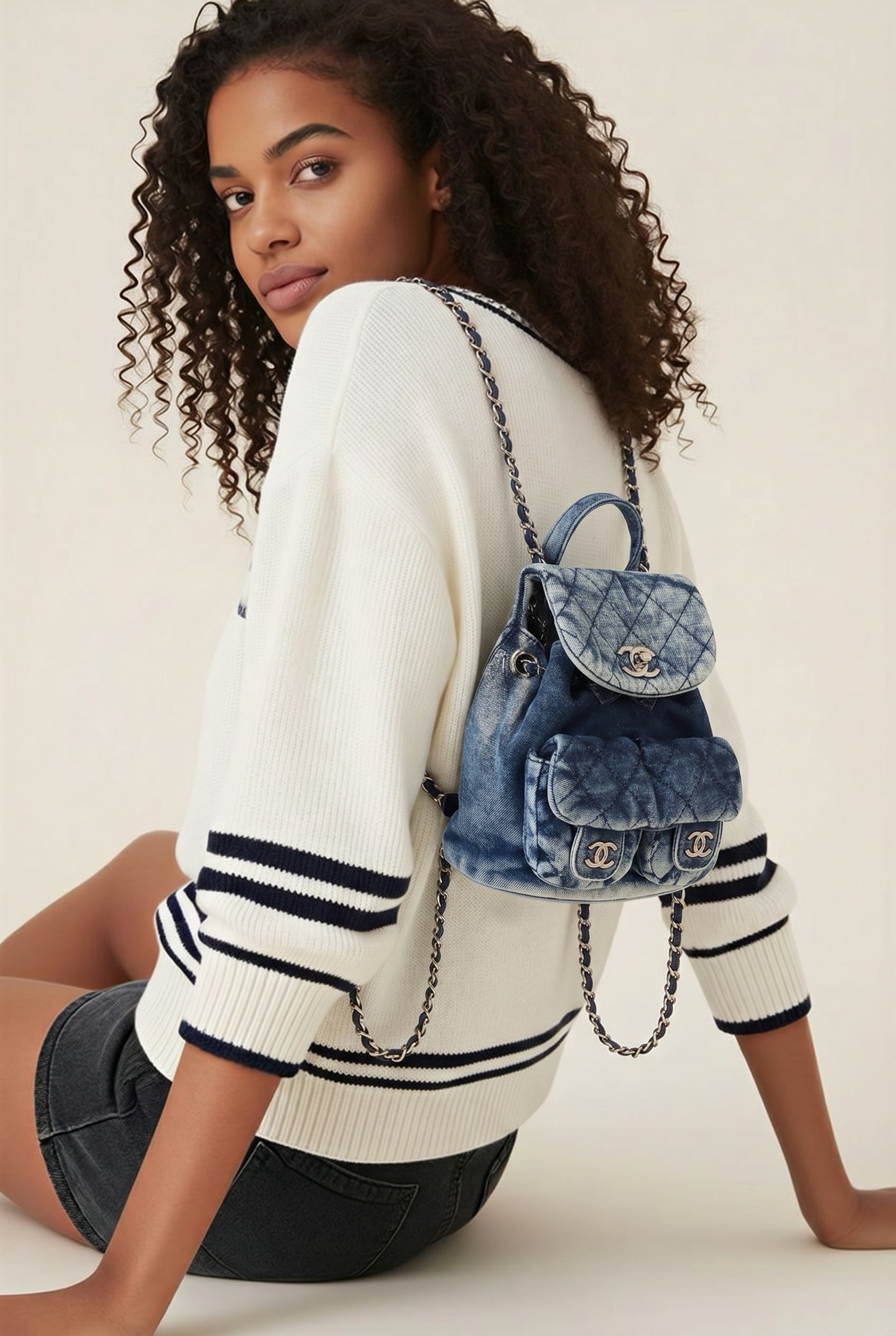 DENIM BACKPACK