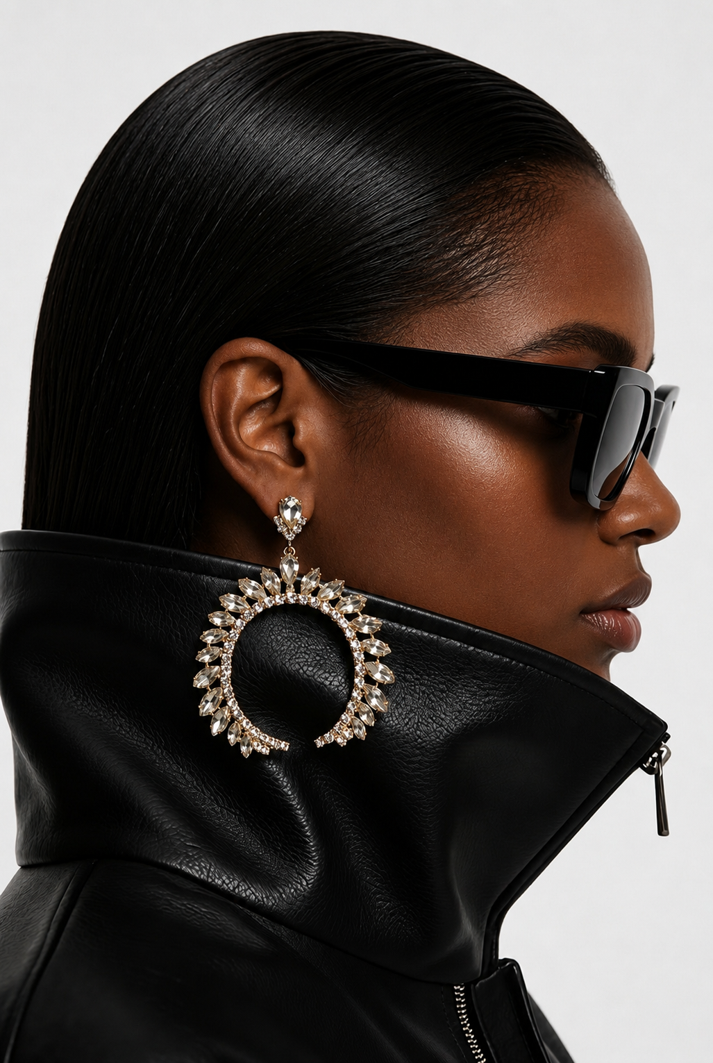 Crown Brown Earrings