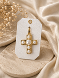 Cross Pearl Key Chain