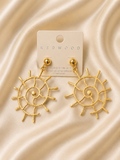 Red Wood Earring